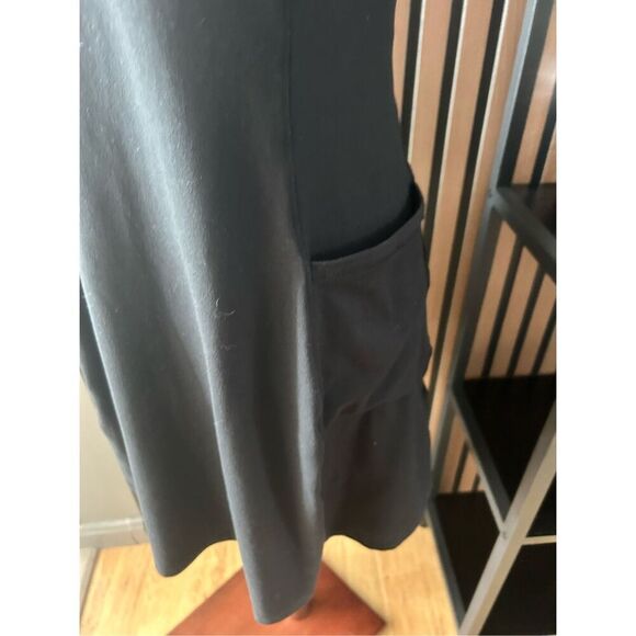 Eddie Bauer black active tennis dress skirt size extra small no shorts w pockets - Picture 2 of 6